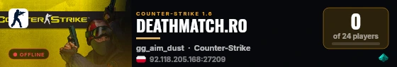 DEATHMATCH.RO live status badge