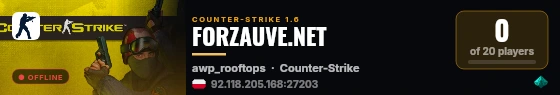 FORZAUVE.NET live status badge