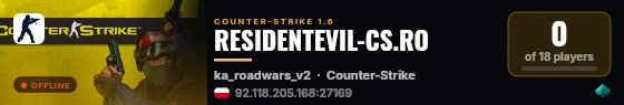 RESIDENTEVIL-CS.RO live status badge