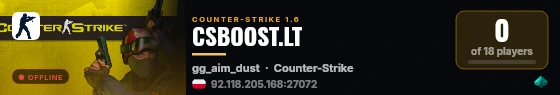 CSBOOST.LT live status badge
