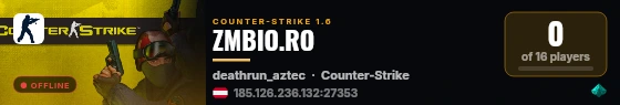 ZMBIO.RO live status badge