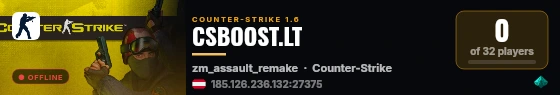 CSBOOST.LT live status badge