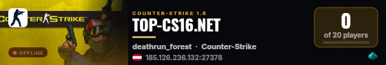 TOP-CS16.NET live status badge