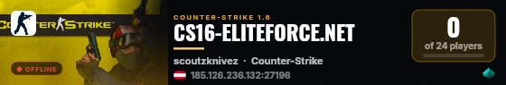 CS16-ELITEFORCE.NET live status badge