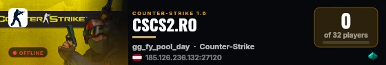 CSCS2.RO live status badge