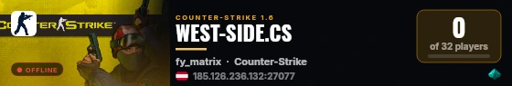 WEST-SIDE.CS live status badge