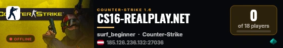 CS16-REALPLAY.NET live status badge