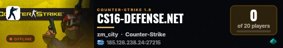 CS16-DEFENSE.NET live status badge