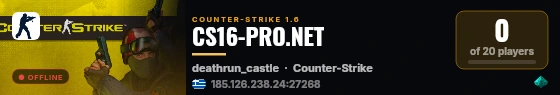 CS16-PRO.NET live status badge