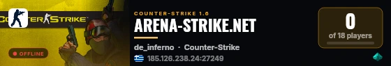 ARENA-STRIKE.NET live status badge