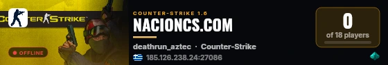 NACIONCS.COM live status badge