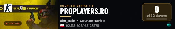 PROPLAYERS.RO live status badge