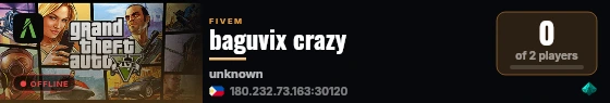 baguvix crazy live status badge