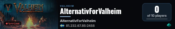 AlternativForValheim live status badge