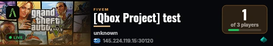 [Qbox Project] test live status badge