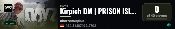 Kirpich DM | PRISON ISLAND | SPAWN WITH GUN | NO MODS live status badge