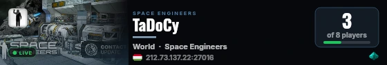 TaDoCy live status badge