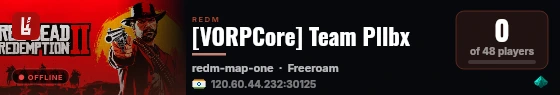 [VORPCore] Team Pllbx live status badge