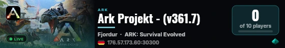 Ark Projekt - (v361.7) live status badge