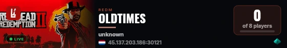 OLDTIMES live status badge
