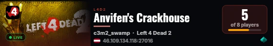 Anvifen's Crackhouse live status badge