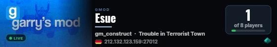 Esue live status badge