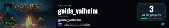 goida_valheim live status badge