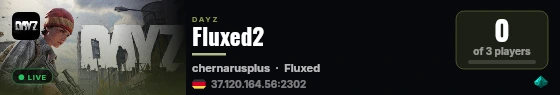 Fluxed 2.0 live status badge