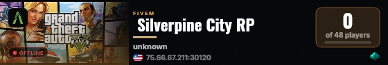  Silverpine City RP live status badge
