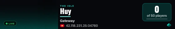 Huy live status badge