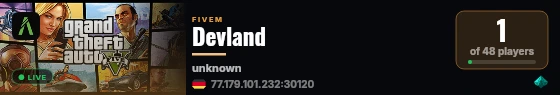 Devland live status badge