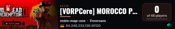 [VORPCore] MOROCCO PVP SOON live status badge