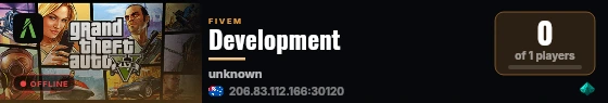 Development live status badge