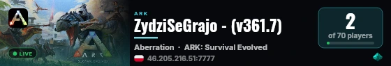 ZydziSeGrajo - (v361.7) live status badge