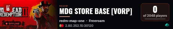 MDG STORE BASE [VORP] live status badge