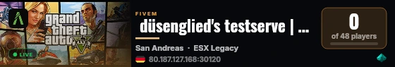  düsenglied's testserve | [ESX Legacy] live status badge