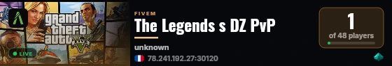 The Legends s DZ PvP live status badge
