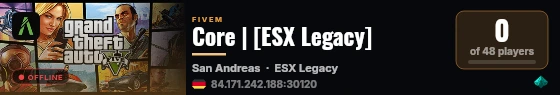 Core | [ESX Legacy] live status badge