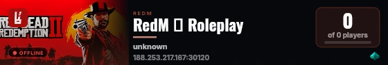 RedM │ Roleplay live status badge