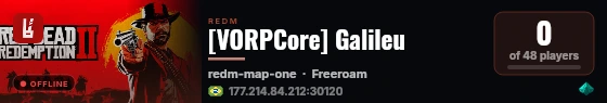 [VORPCore] Galileu live status badge
