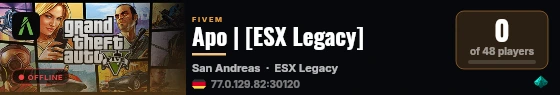 Apo | [ESX Legacy] live status badge