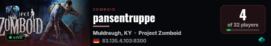 pansentruppe live status badge