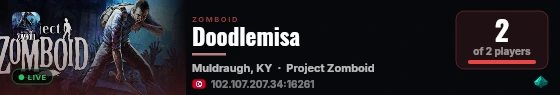 Doodlemisa live status badge