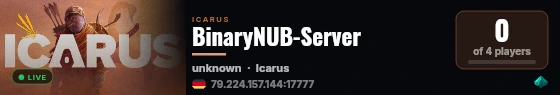 BinaryNUB-Server live status badge