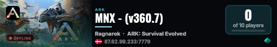 MNX - (v360.7) live status badge