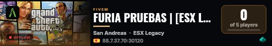 FURIA PRUEBAS | [ESX Legacy] live status badge