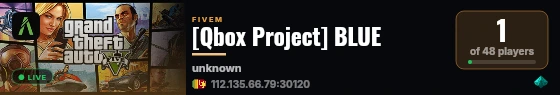 [Qbox Project] BLUE live status badge