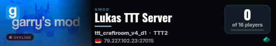 Lukas TTT Server live status badge