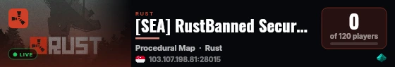 [SEA] RustBanned Secure | Vanilla | TPM + Secure Boot live status badge