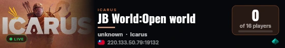 JB World:Open world live status badge